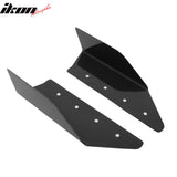 Universal Side Skirts Angle Style Unpainted Black Rocker Panel Splitter Dry Carbon Fiber