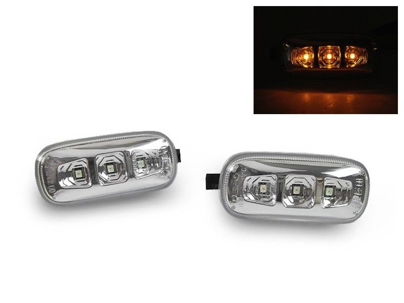 2002-2008 Audi A4/S4/RS4 Clear Amber LED Side Marker Lights