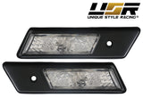 1992-1996 BMW E36 Black Trim Crystal Clear Side Marker Lights