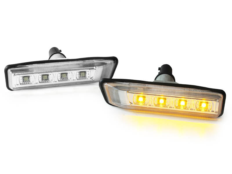 1997-1999 BMW E36 & E53 X5 Crystal Clear Amber LED Side Marker Lights