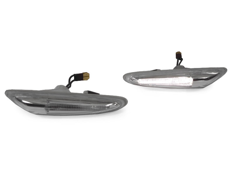 2002-2005 BMW E46 White LED Light Bar Clear Side Marker