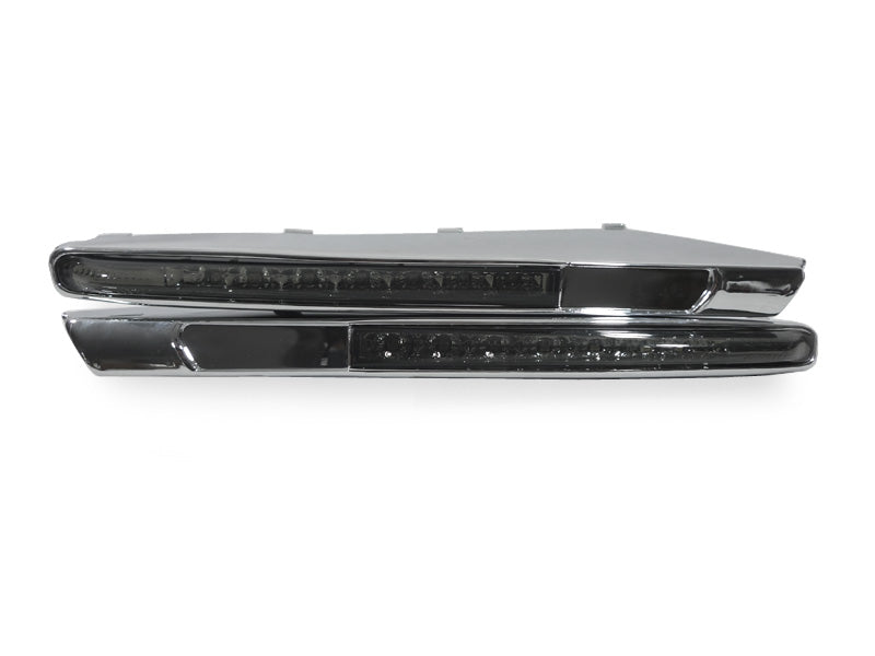 2008+ BMW E90 E92 E93 M3 Amber LED Smoke Side Markers w/ Chrome