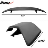 Fits Universal GT Style FRP - Fiberglass Black Rear Trunk Spoiler Wing