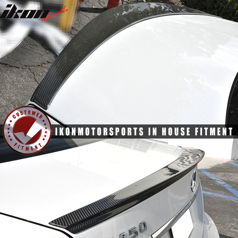 2008-2014 Mercedes-Benz C Class W204 Sedan Trunk Spoiler Carbon Fiber
