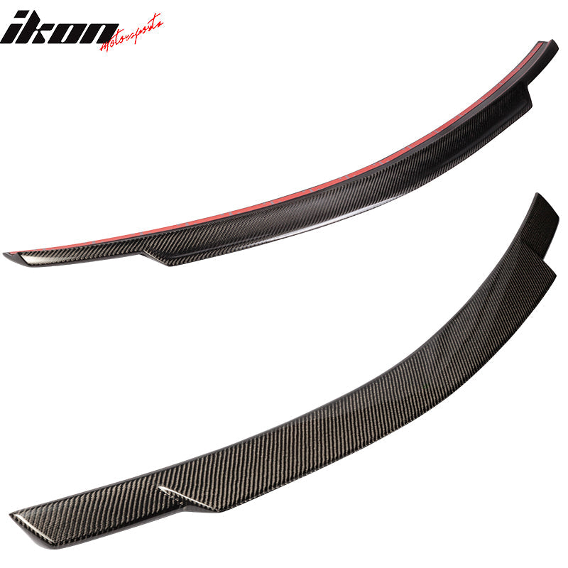 2008-2014 Benz C-Class W204 Sedan V Style Carbon Fiber Trunk Spoiler
