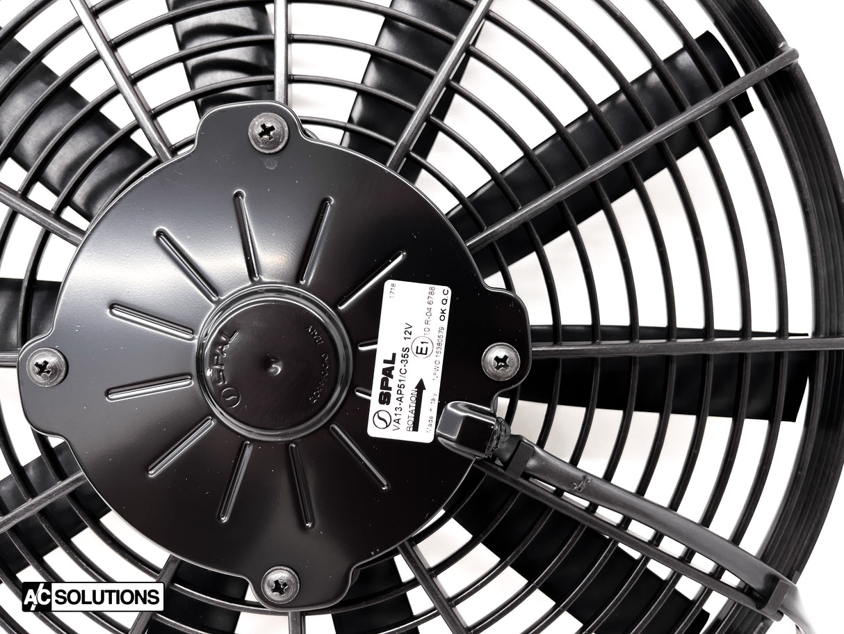 A/C Solutions x CSF E30 Parallel Flow Condenser + 13" SPAL Fan Combo