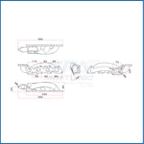 VW Polo 6N2 / 1.4L / 1.6L / 8V AUD AKK T25 turbo manifold w/ external WG