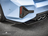 AutoTecknic Dry Carbon Rear Bumper Reflector Trim Set - G87 M2