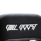 Adjustable Black Luxury Racing Lowered SR3 CONFETTI Style Velvet Seat w/ Sliders