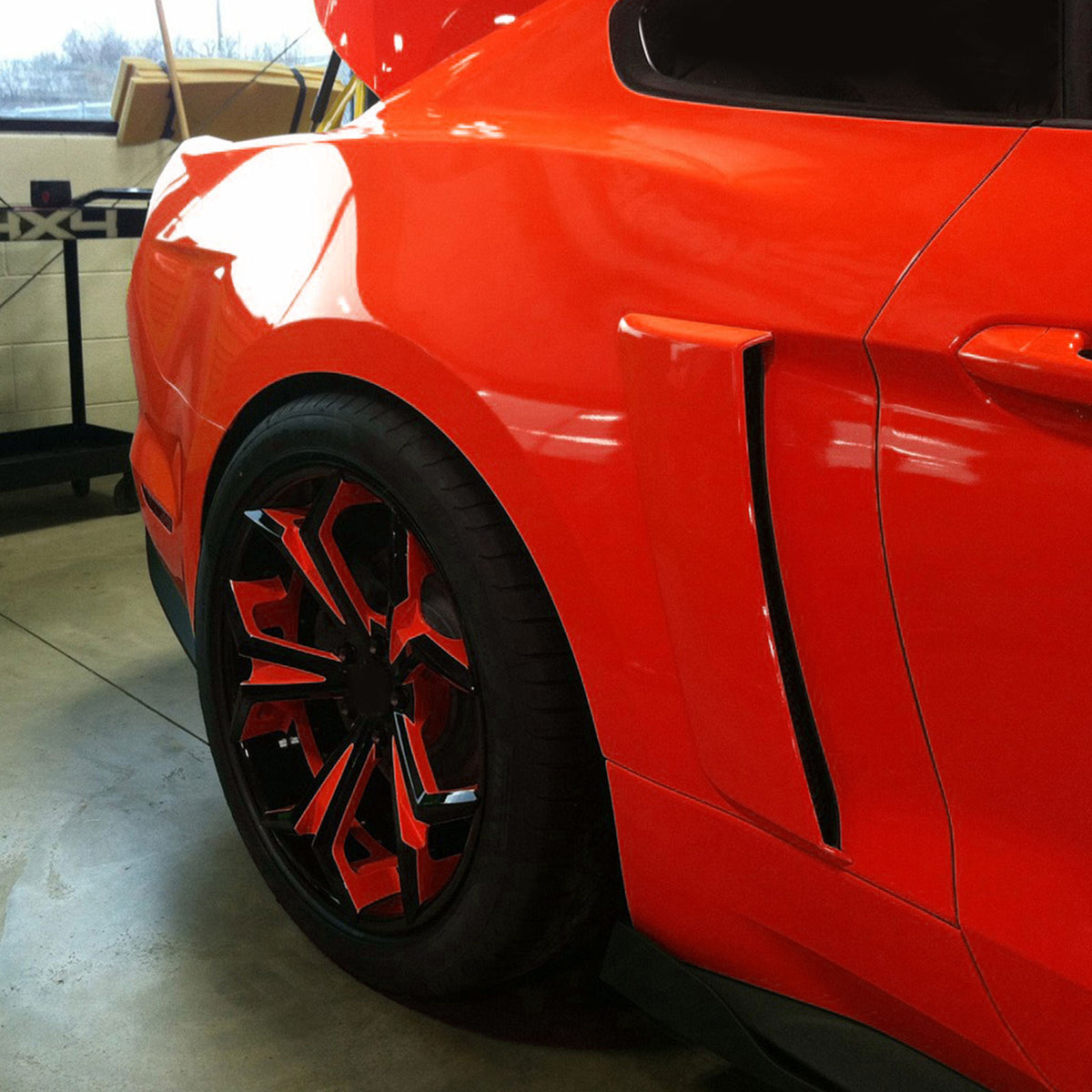 2015-2019 Ford Mustang Rear Window Louver & Quarter Panel Side Scoops