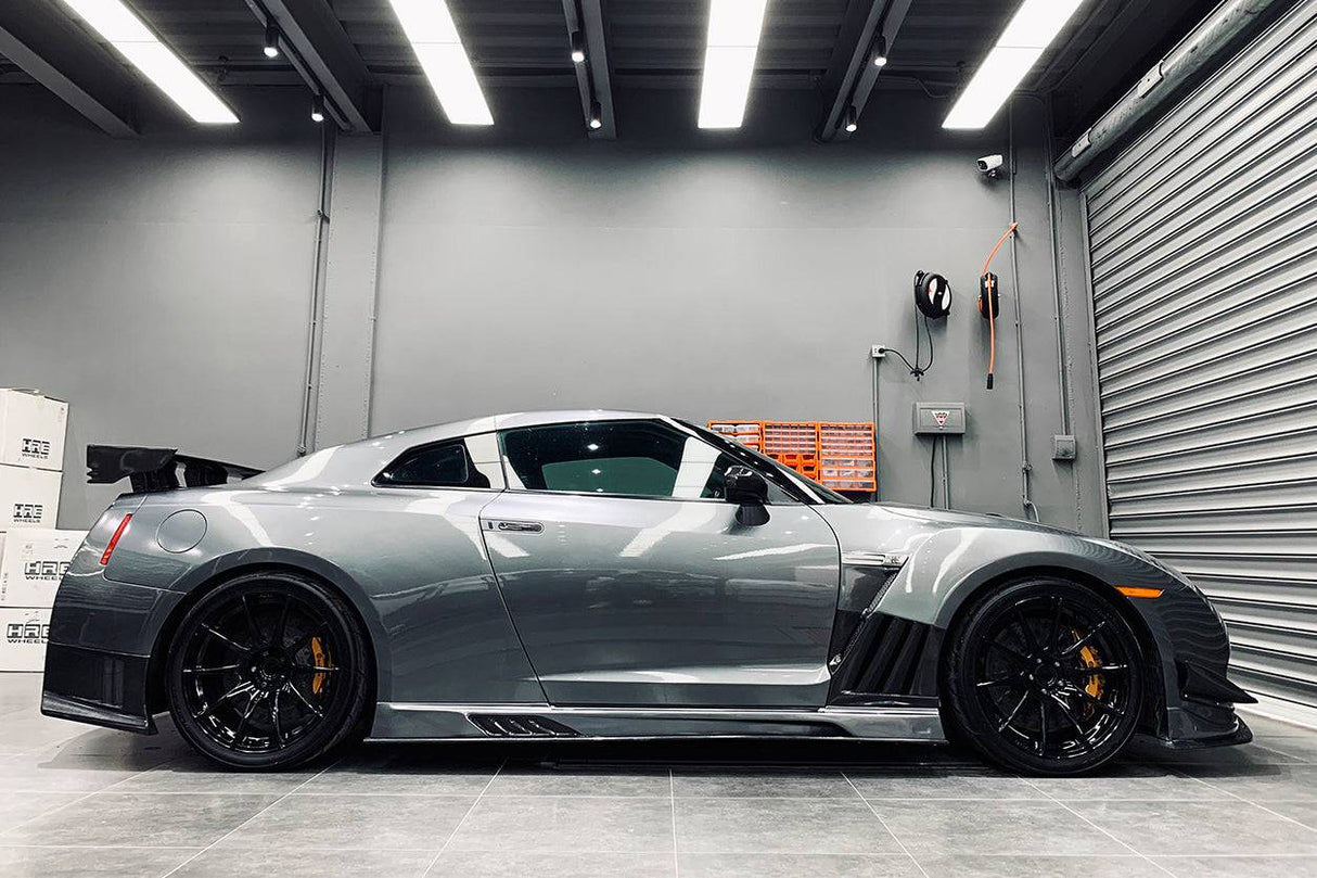2008-2023 Nissan GTR R35 CBA  DBA  EBA VA Style Side Skirts