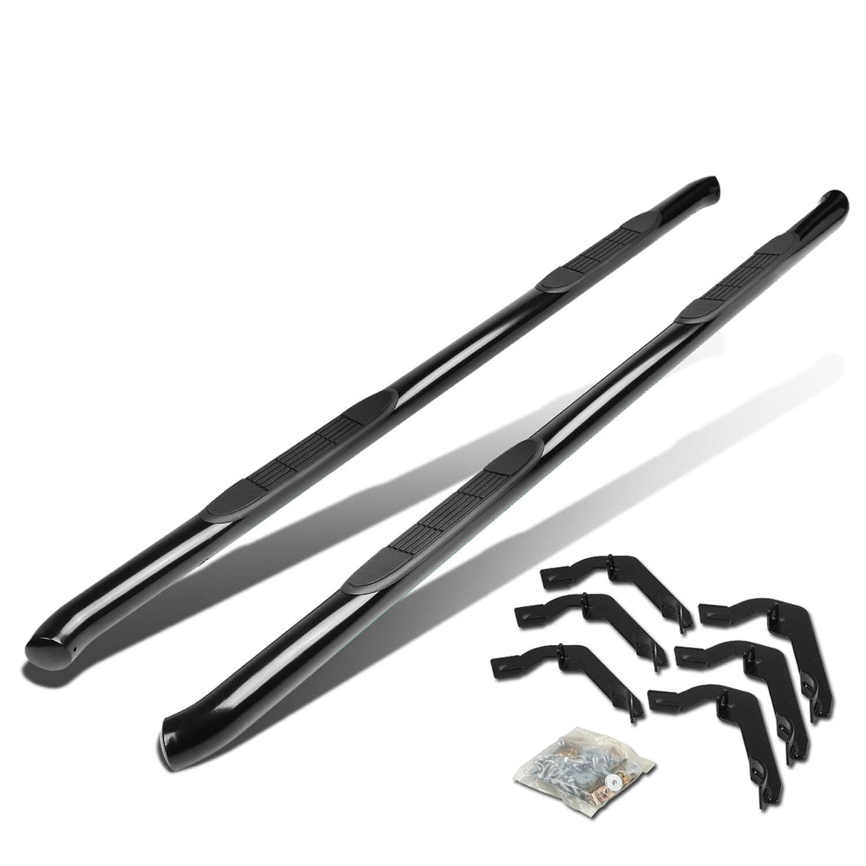 99-16 Chevrolet Silverado / GMC Sierra HD 3" Round Nerf Bars - Black