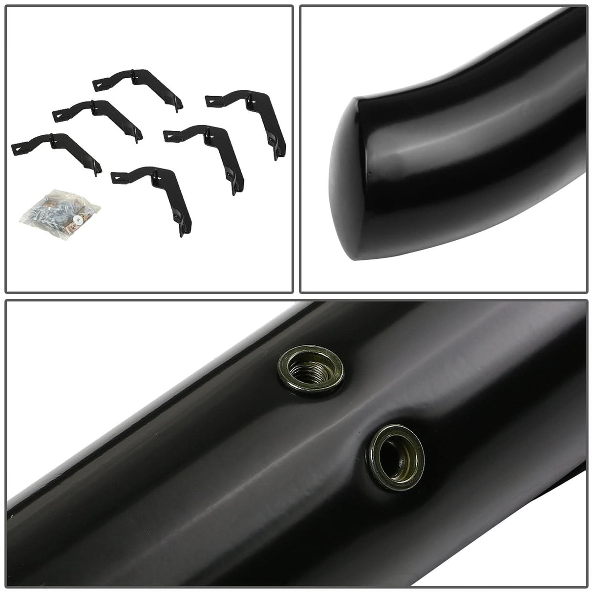99-16 Chevrolet Silverado / GMC Sierra HD 3" Round Nerf Bars - Black