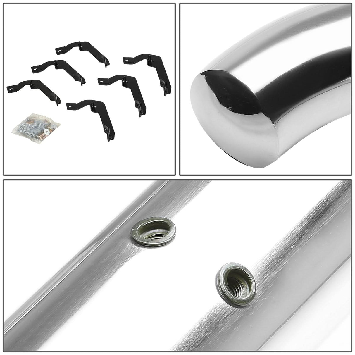 2007-2016 Chevrolet Silverado HD 3" Round Nerf Bars Extended Cab