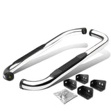 99-16 Chevrolet Silverado 3" Round Nerf Bars - Standard Cab Silver