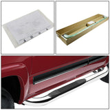99-16 Chevrolet Silverado 3" Round Nerf Bars - Standard Cab Silver