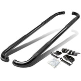 2009-2015 Dodge Ram 1500 2500 3500 3" Round Nerf Bars Crew Cab Black