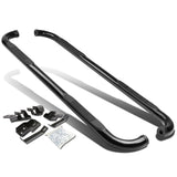 2009-2015 Dodge Ram 1500 2500 3500 3" Round Nerf Bars Crew Cab Black