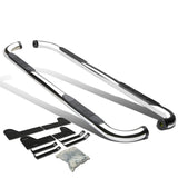 02-08 Dodge Ram 1500/2500/3500 Quad Cab 3" Round Nerf Bars Silver