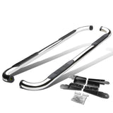 2004-2008 Ford F-150 Extended Cab 3" Round Nerf Bars - Silver