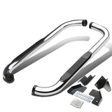 99-16 Ford F-250 F-350 Super Duty 3" Round Nerf Bar Step Bar Silver