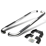 99-16 Ford F-250 F-350 Super Duty Crew Cab 3" Round Nerf Bars Silver