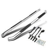 07-13 Acura MDX 3 Inch Round Nerf Bars Step Rails Silver