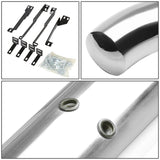07-13 Acura MDX 3 Inch Round Nerf Bars Step Rails Silver
