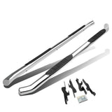 01-06 Acura MDX / 03-08 Honda Pilot 3" Round Nerf Bar Step Bar Silver