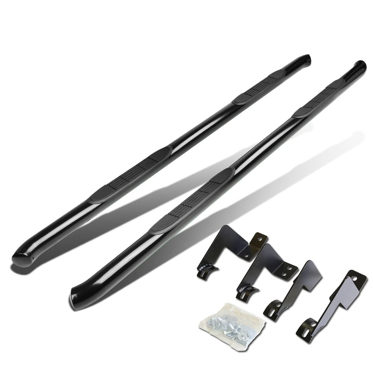2005-2016 Toyota Tacoma Extended Cab 3" Round Nerf Bars - Black