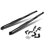 2005-2020 Toyota Tacoma Double Cab 3" Round Nerf Bars - Black