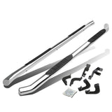 05-16 Toyota Tacoma Double Cab 3" Round Nerf Bar Step Bar - Silver