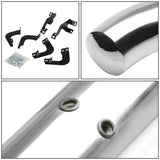 05-16 Toyota Tacoma Double Cab 3" Round Nerf Bar Step Bar - Silver