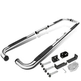 Universal 3 Inch Round 90 Degree Nerf Bar Step Bar Silver