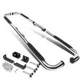 Universal 3 Inch Round 90 Degree Nerf Bar Step Bar Silver