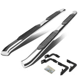 05-16 Nissan Frontier 4" Oval Nerf Bars - Silver