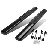 99-16 Chevy Silverado GMC Sierra 5" Oval Nerf Bars Regular Cab Black