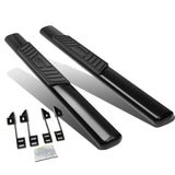 99-16 Chevy Silverado GMC Sierra 5" Oval Nerf Bars Regular Cab Black