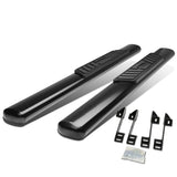 99-16 Chevy Silverado GMC Sierra 5" Oval Nerf Bars Regular Cab Black