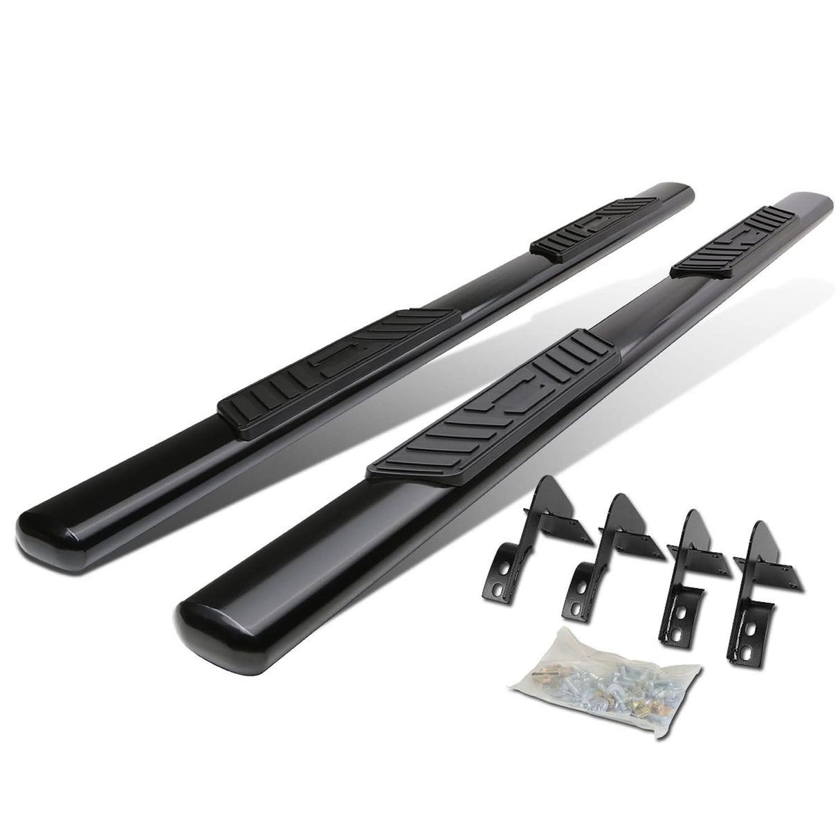 09-16 Dodge Ram 1500 2500 3500 Crew Cab 5" Oval Nerf Bars - Black