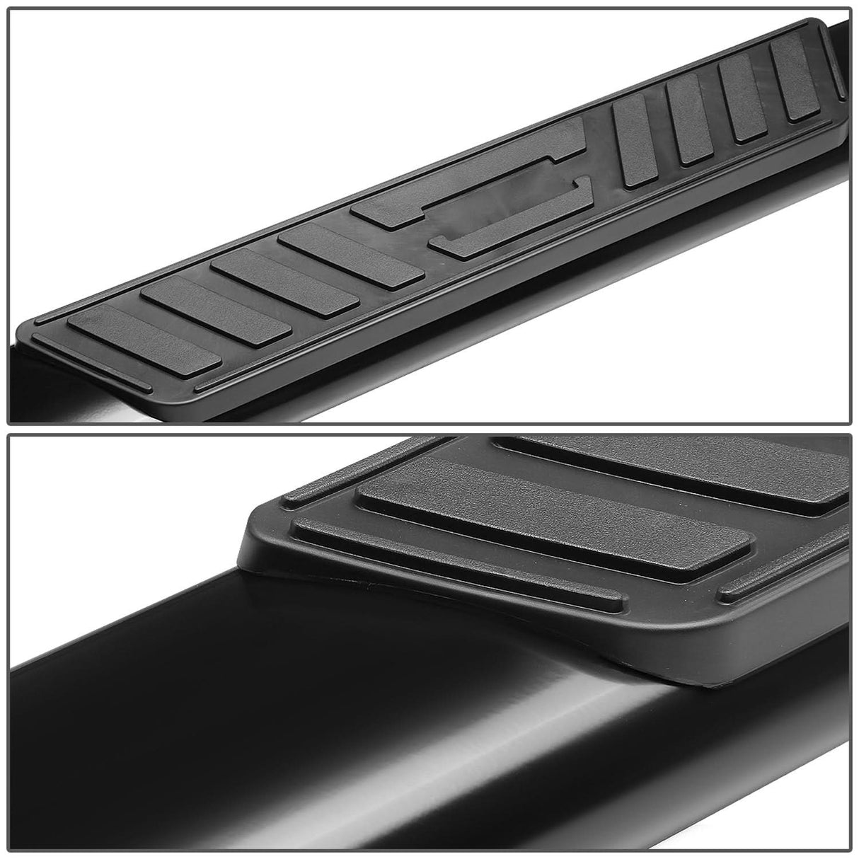2004-2008 Ford F-150 SuperCab 5" Oval Black Nerf Bars