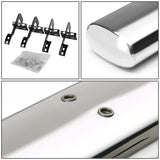 04-08 Ford F-150 SuperCab 5" Oval Straight Nerf Bars Silver