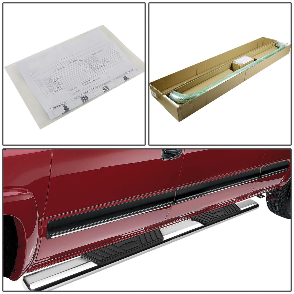 09-14 Ford F-150 Super Cab 5" Oval Straight Nerf Bar Silver