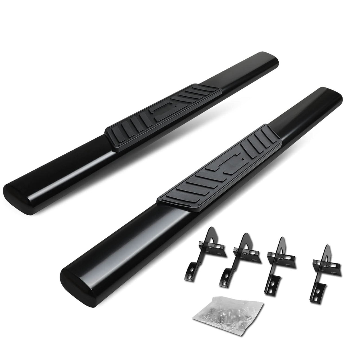 2015-2018 Ford F-150 Regular Cab 5" Oval Nerf Bars - Black