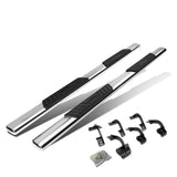 2015-2018 Ford F-150 SuperCrew 5" Oval Nerf Bars - Silver
