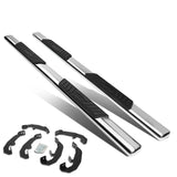 2019-2020 Chevrolet Silverado Crew Cab 5" Oval Nerf Bars Silver