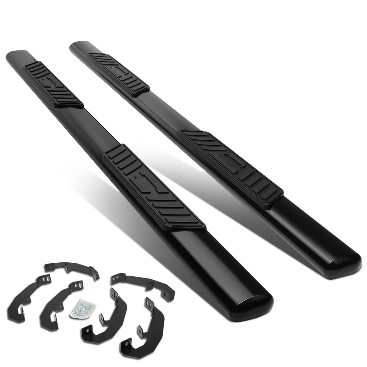 2019-2020 Chevrolet Silverado Extended Cab 5" Oval Nerf Bars - Black