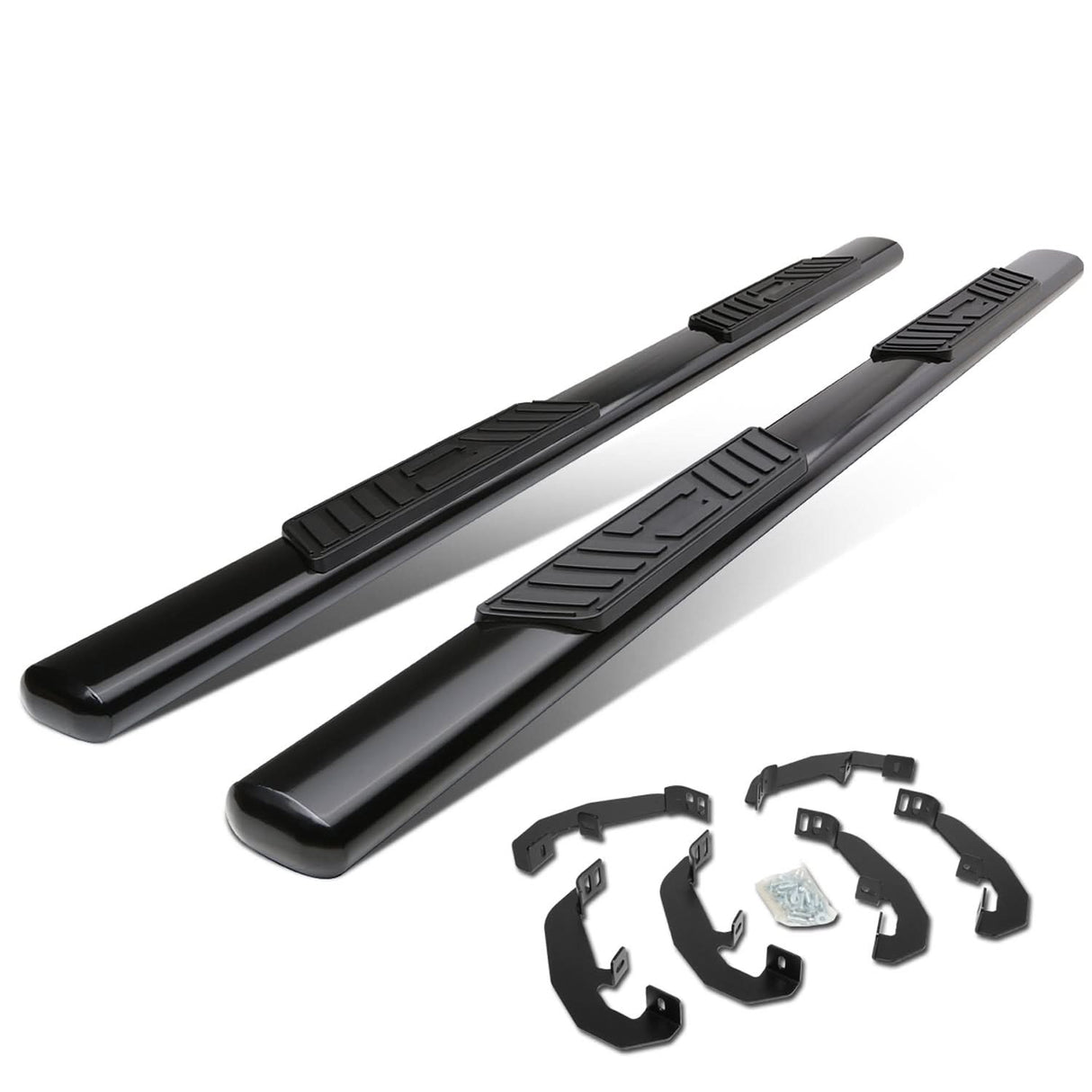 2019-2020 Chevrolet Silverado Extended Cab 5" Oval Nerf Bars - Black