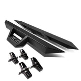 2007-2016 Jeep Wrangler 2-Door Step Down Nerf Bars - Black