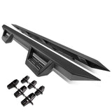 2007-2016 Jeep Wrangler 4-Door Step Down Nerf Bars - Black